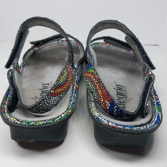 Alegria VERONA Bullseye Women EU 39 US 8.5 Multicolor Strappy Adjustable VER-387 - Picture 8 of 12